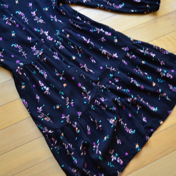 AFRM Channa Ruched Neck Floral Printed Mini Dress Size S/P NWT - Picture 12 of 13